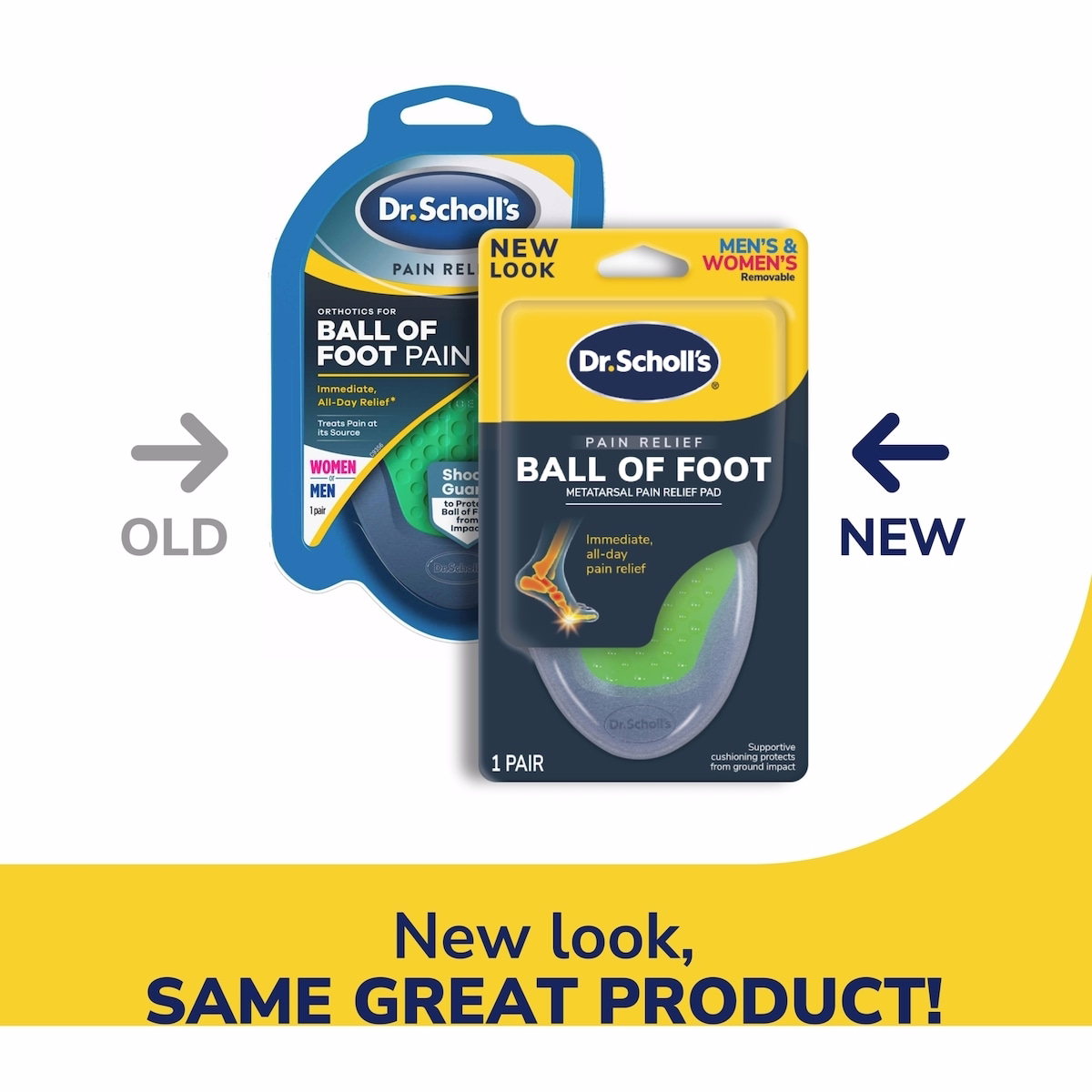 Ball of Foot Metatarsal Pain Relief Pad, Unisex