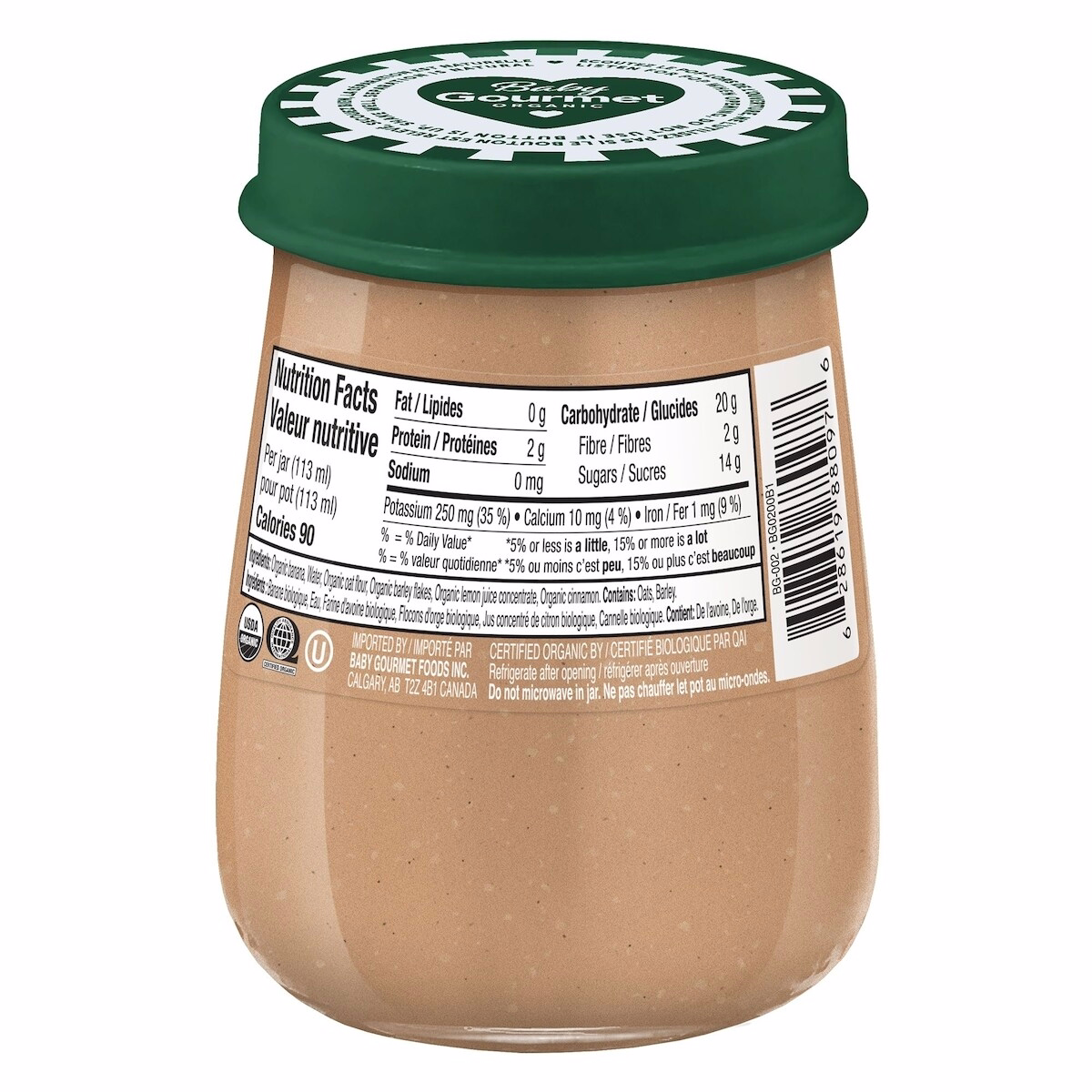 Banane Cannelle et Céréales Entières