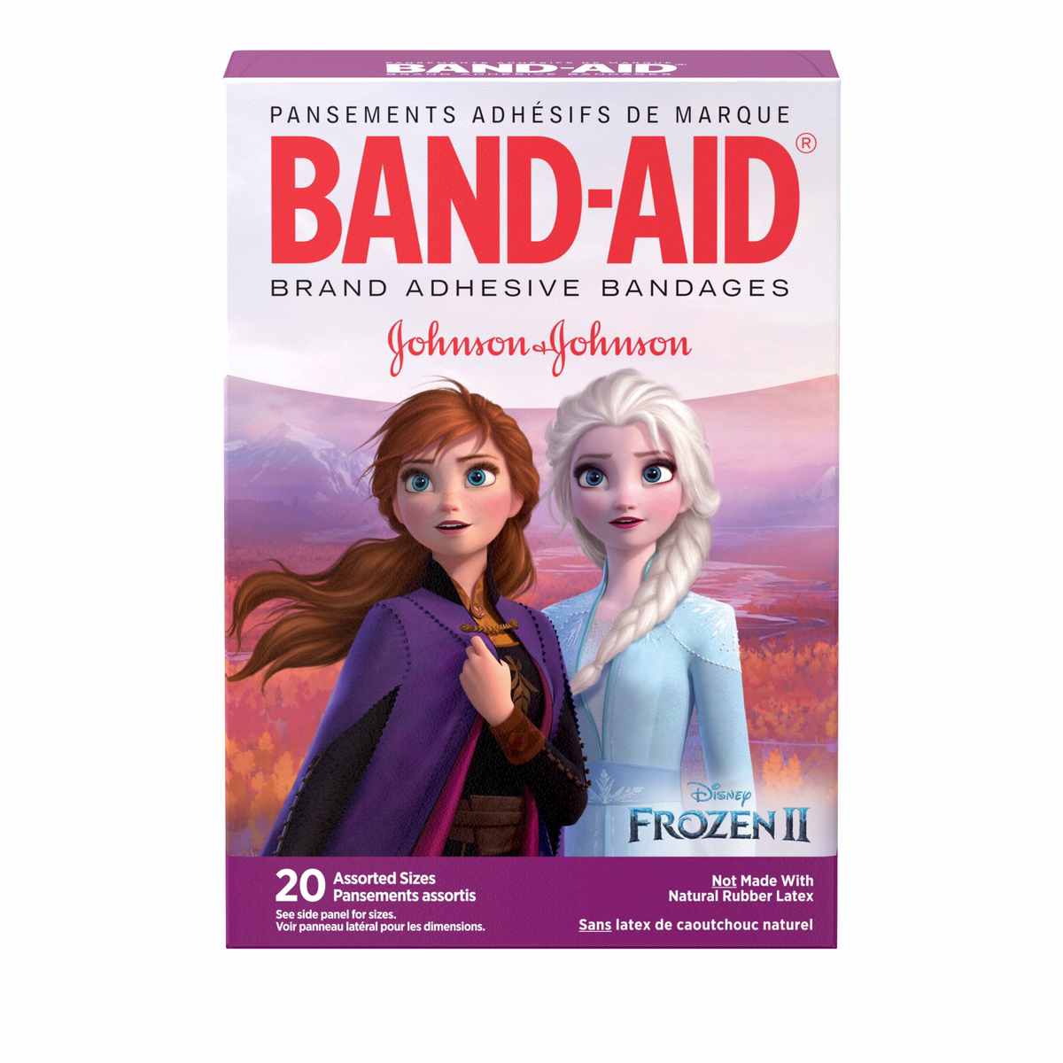 Band Aid Brand Adhesive Bandages, Disney Frozen Assorted Sizes - 20.0 Ea