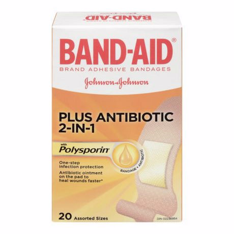 Band-aid Brand Band-aid Brand Adhesive Bandages Plus Antibiotic, Assorted Sizes, 20 Count #1