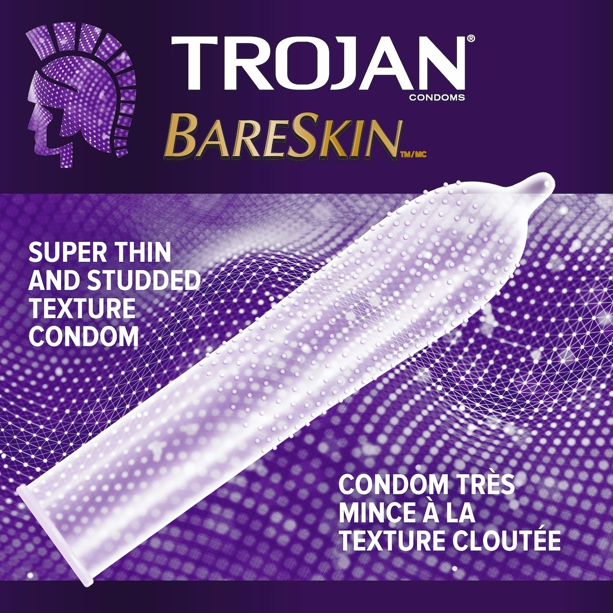 BareSkin Studded Condoms, Super Thin & Studded