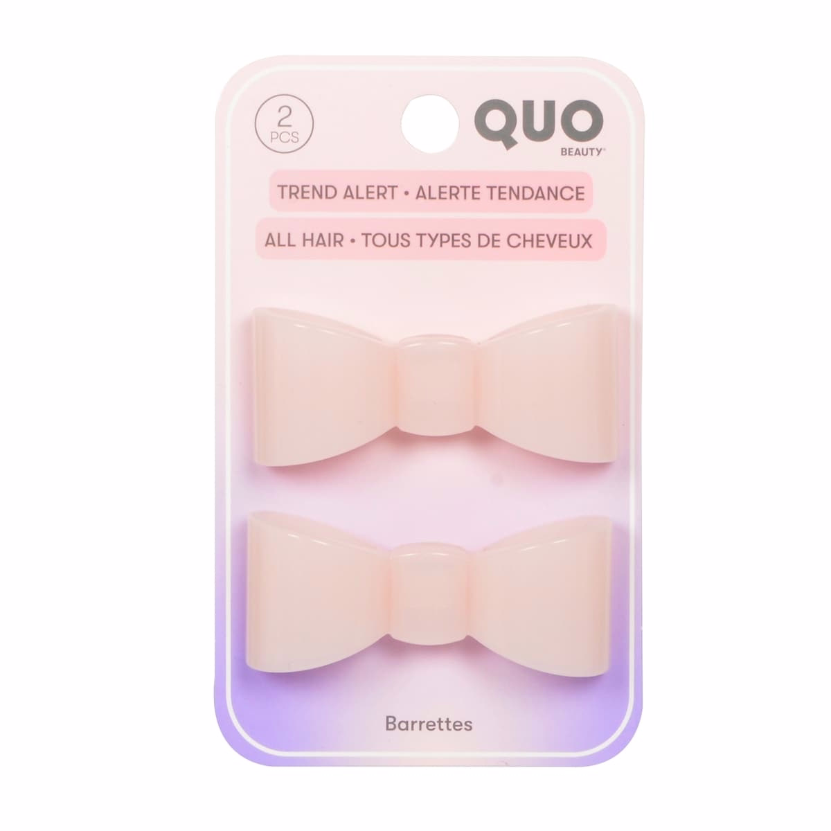 バレッタ 2個セット ピンクリボン