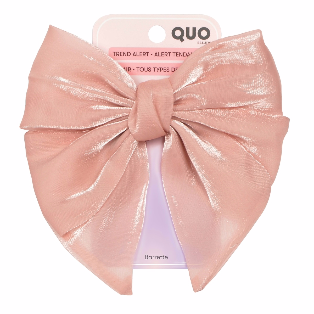 バレッタ XL リボン ピンク