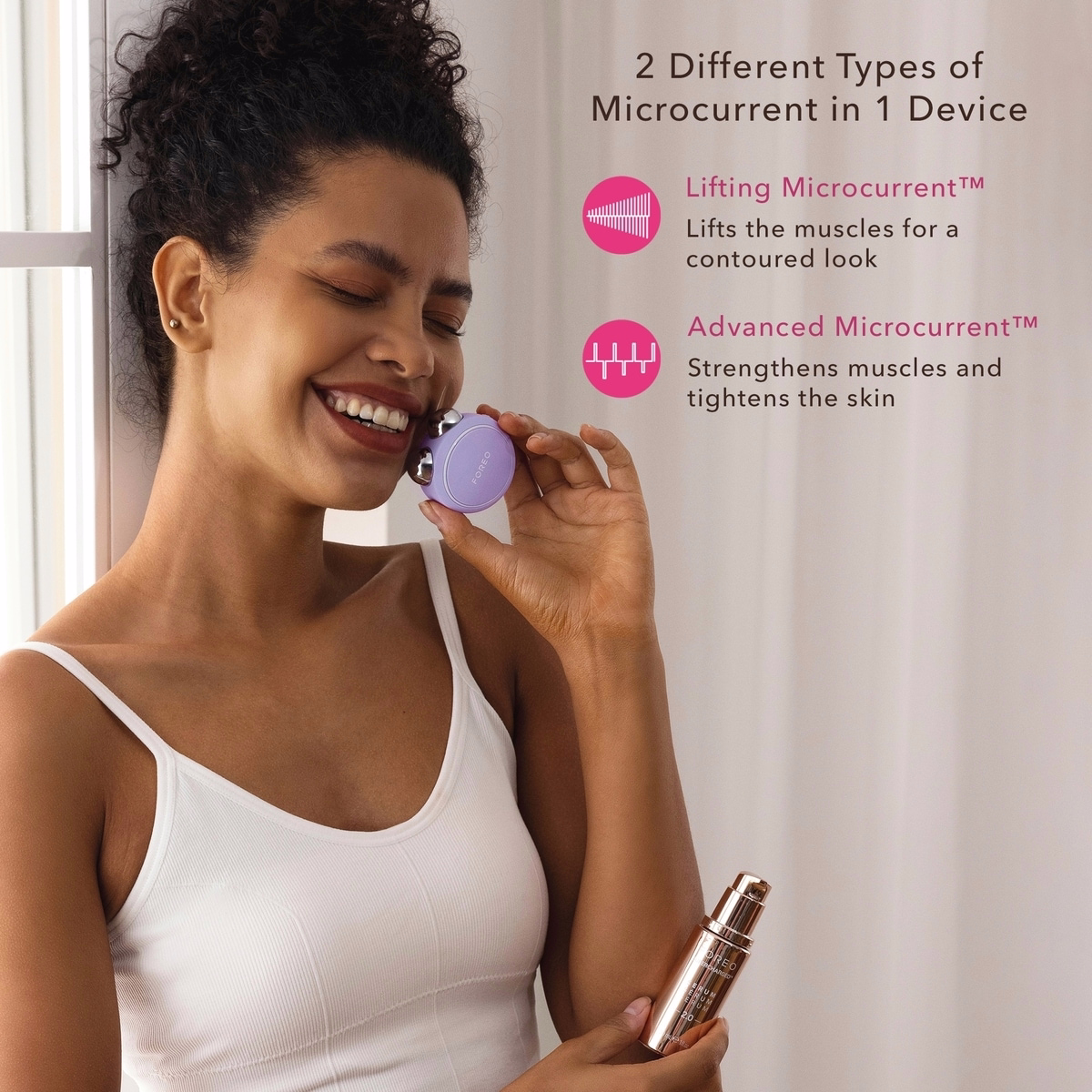 BEAR 2 go Lavender Targeted Microcurrent Facial Toning Device BEAR 2 go Lavender Targeted Microcurrent Facial Toning Device