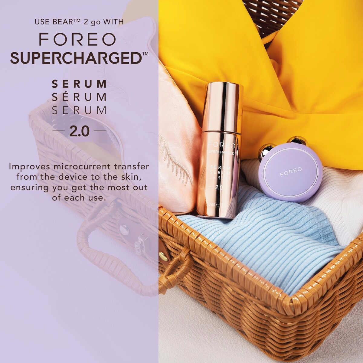 BEAR 2 go Lavender Targeted Microcurrent Facial Toning Device BEAR 2 go Lavender Targeted Microcurrent Facial Toning Device