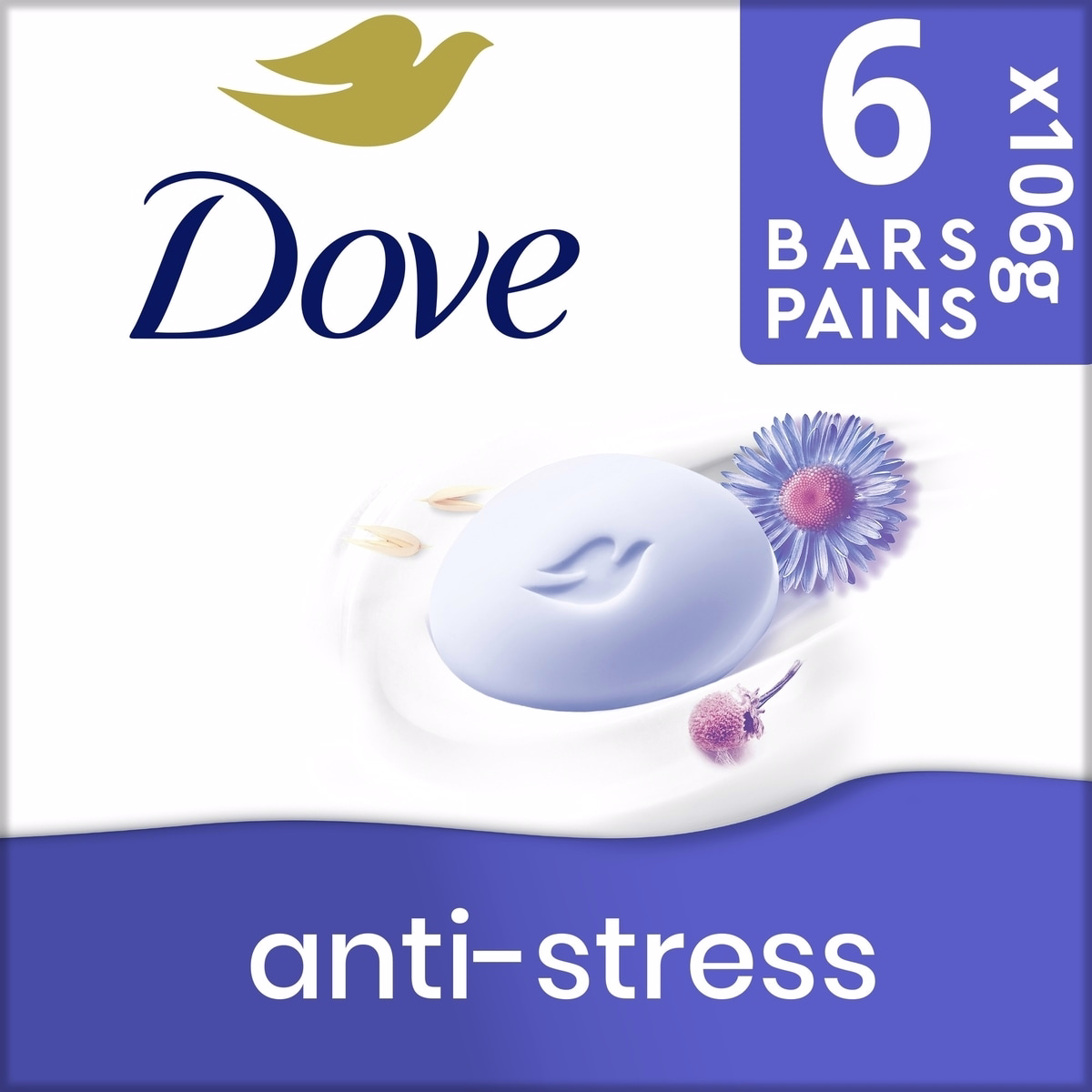 Beauty Bar Gentle Cleanser Moisturizes To Calm Skin Anti-Stress Cream Bar Gentle Bar Soap Cleanser Made With 1/4 Moisturizing Cream