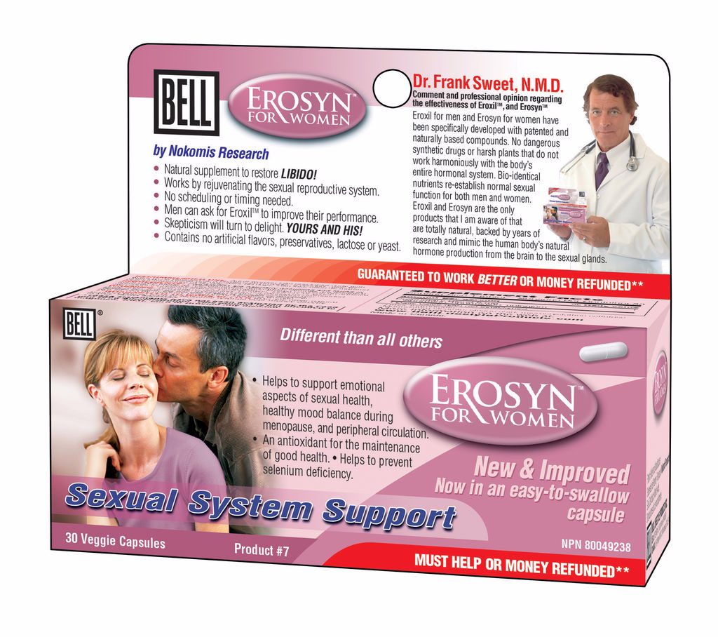 Bell Lifestyle, Sexual System Support, Erosyn For Women, 30 Tablets
