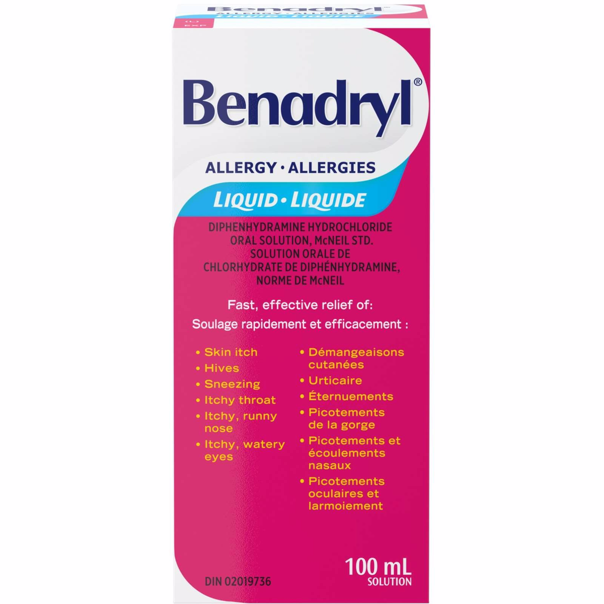 Benadryl Allergy Medicine Liquid 100ml
