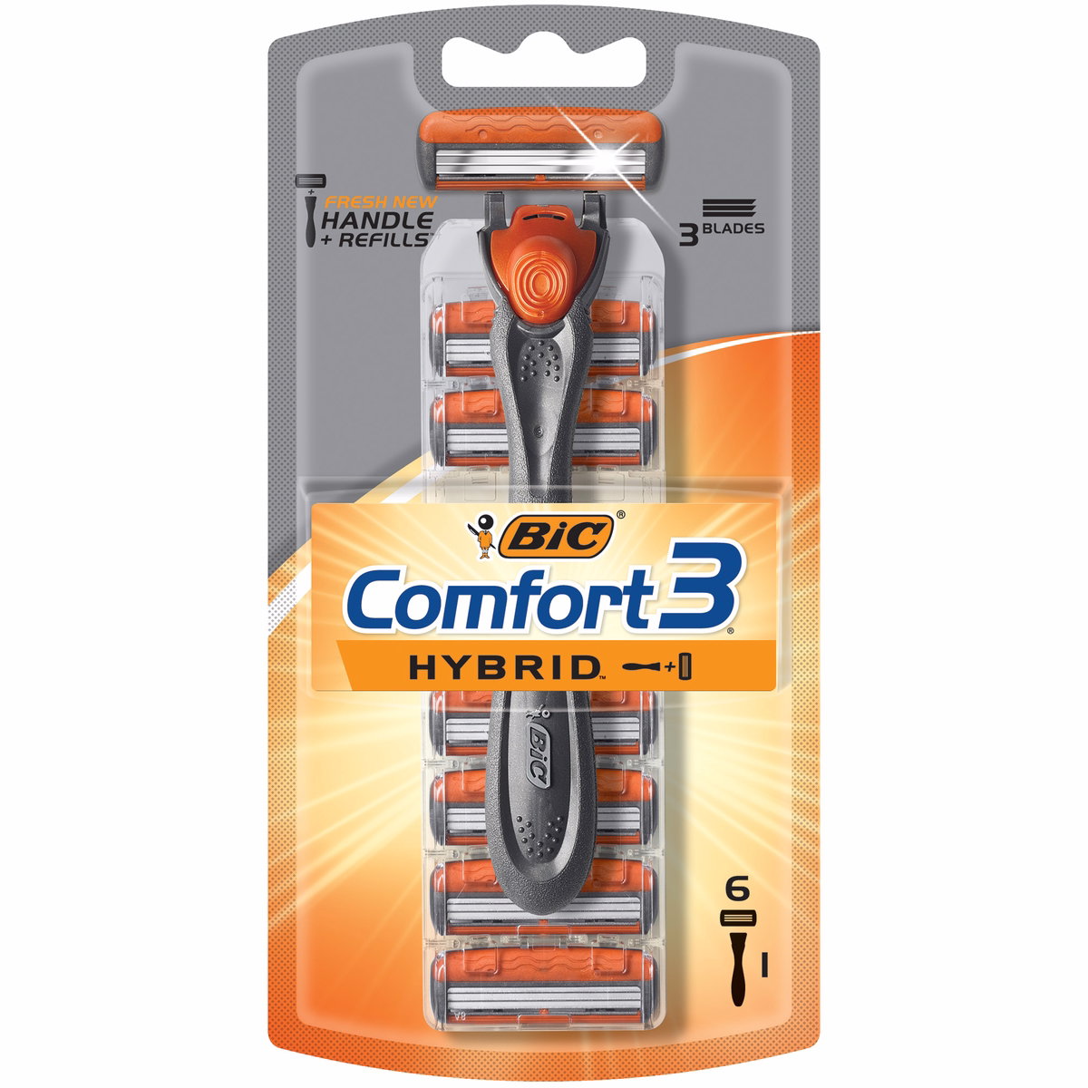 Bic Hybrid 3 Advance Disposable Razor System