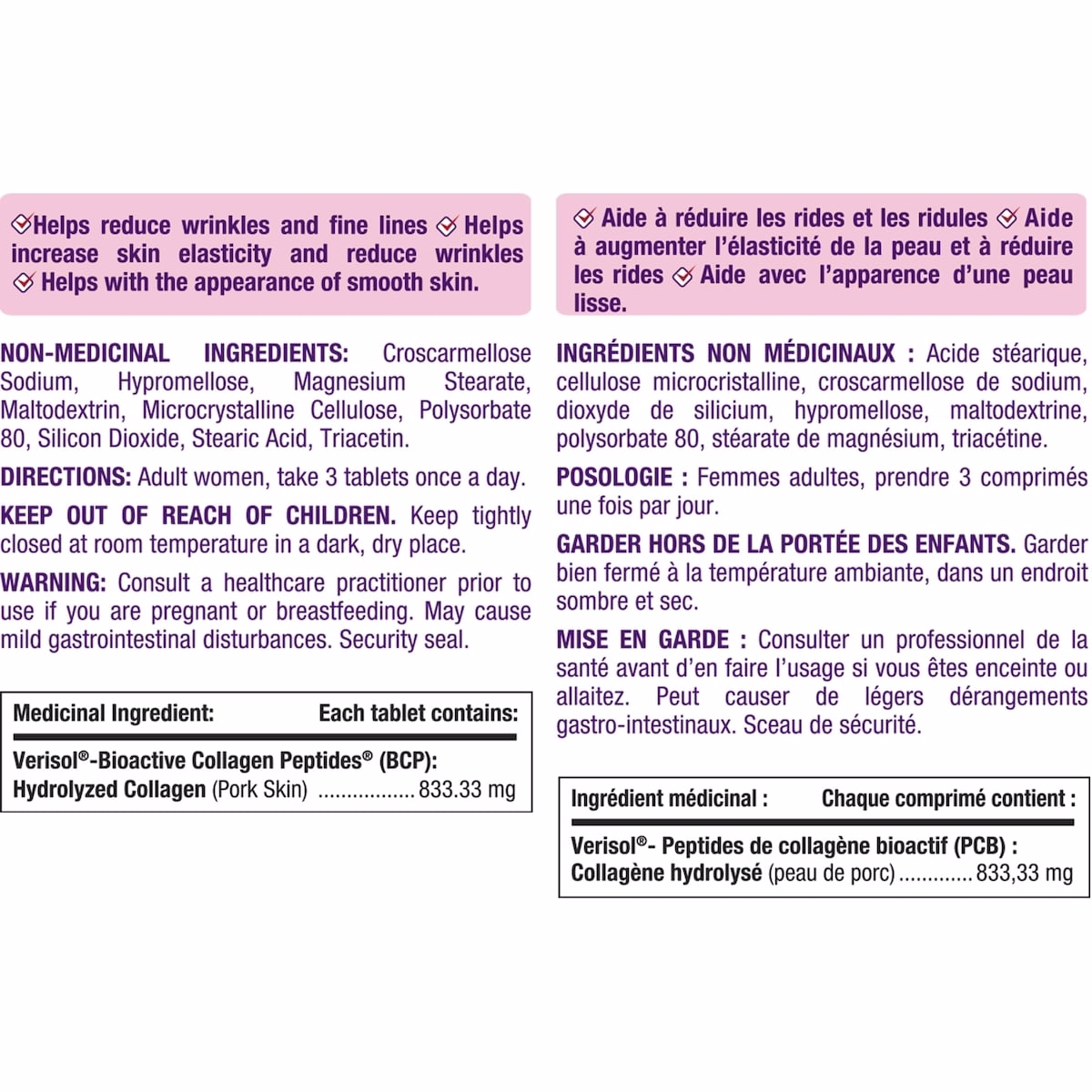 Bioactive Collagen Peptides Helps Reduce Wrinkles Clinically Studied 150 Count