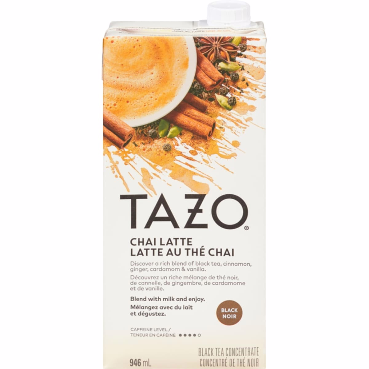 Black Tea Concentrate Chai Latte
