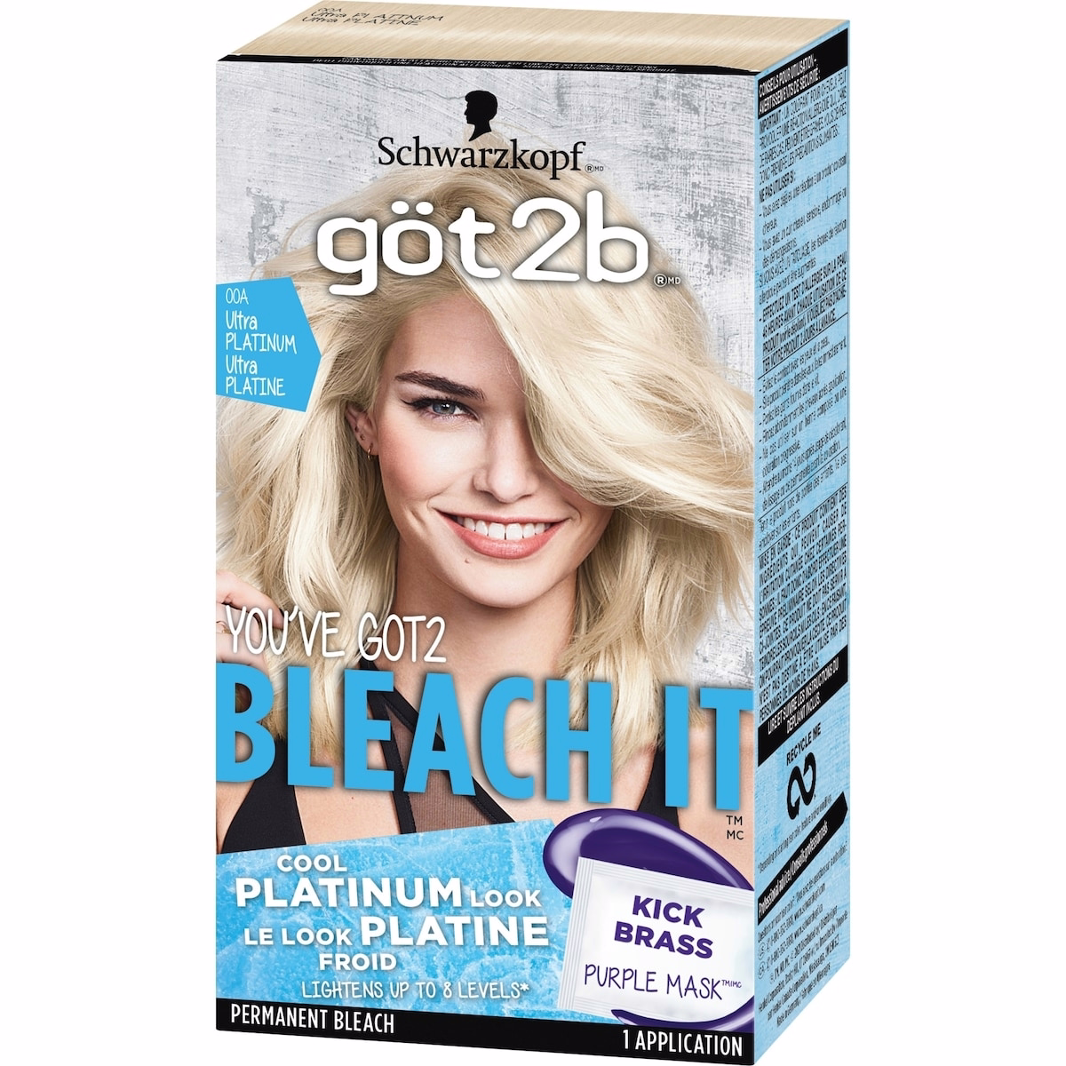 Bleach It Permanent Hair Color, L00A Platinum Bleach