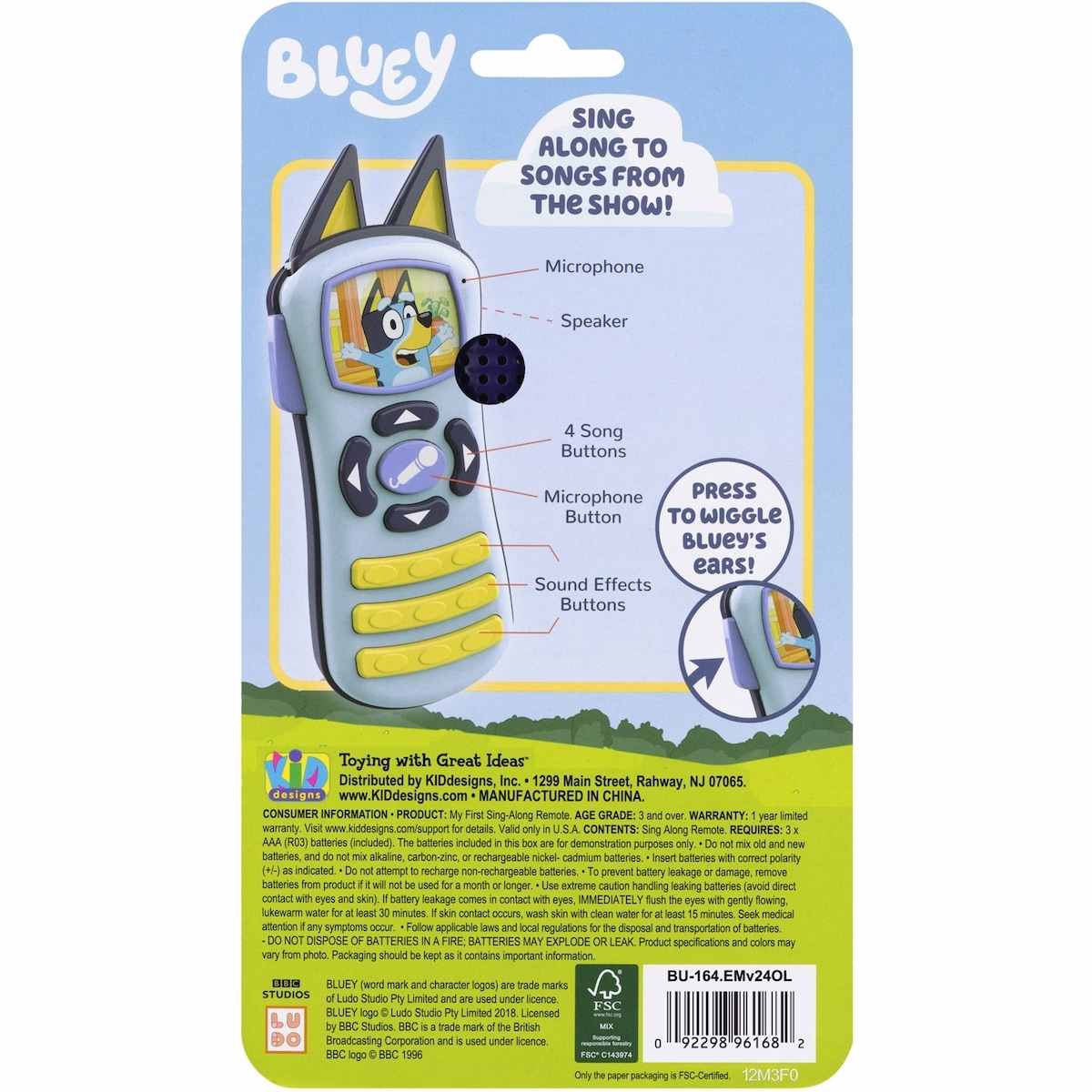Bluey Sing-Along Remote Bluey Sing-Along Remote