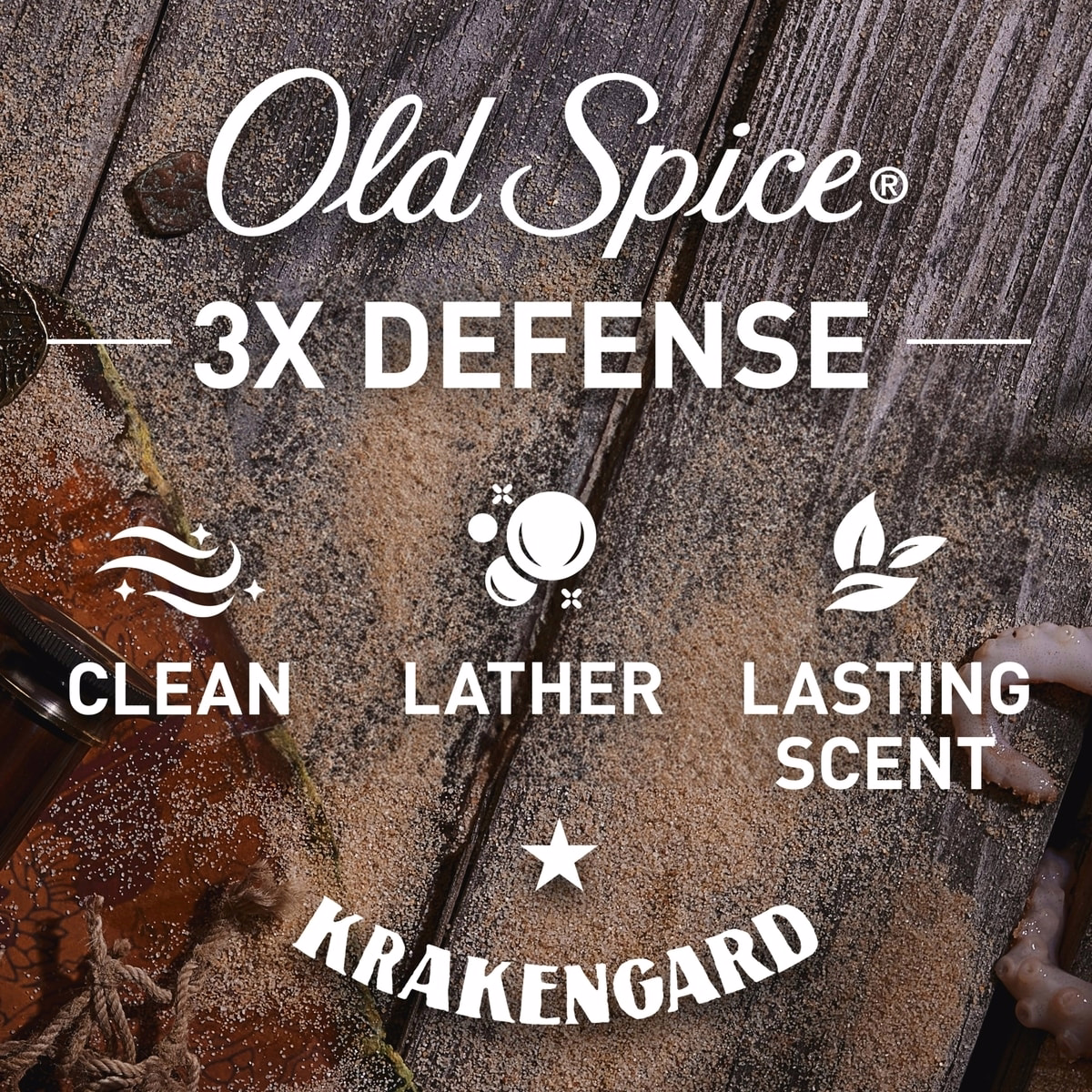 Body Wash for Men, Krakengard, Long Lasting Lather