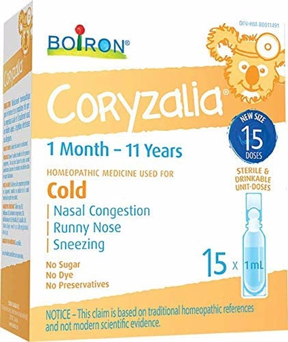 Boiron Children's Coryzalia For Cold And Cold Symptoms In Children 1 Month To 11 Years Of Age 15.0 Ml