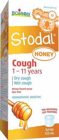 Boiron Children's Stodal Honey For Dry Or Wet Cough In Children 1 To 11 Years Of Age. 125.0 Ml