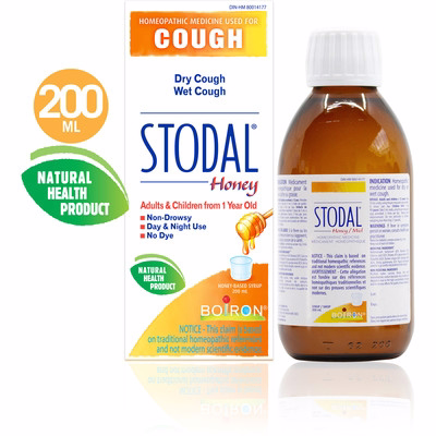 Boiron Stodal Honey 건성 기침 및 습성 기침용 200.0 mL Boiron Stodal Honey 건성 기침 및 습성 기침용 200.0 mL