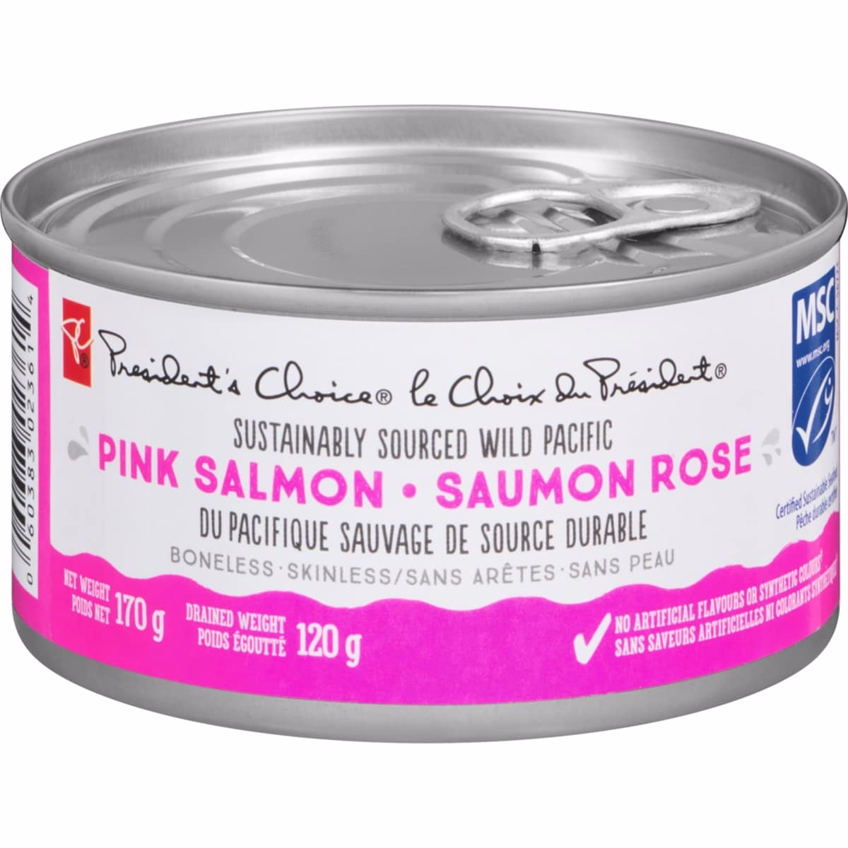 Boneless & Skinless Sustainably Sourced Wild Pacific Pink Salmon