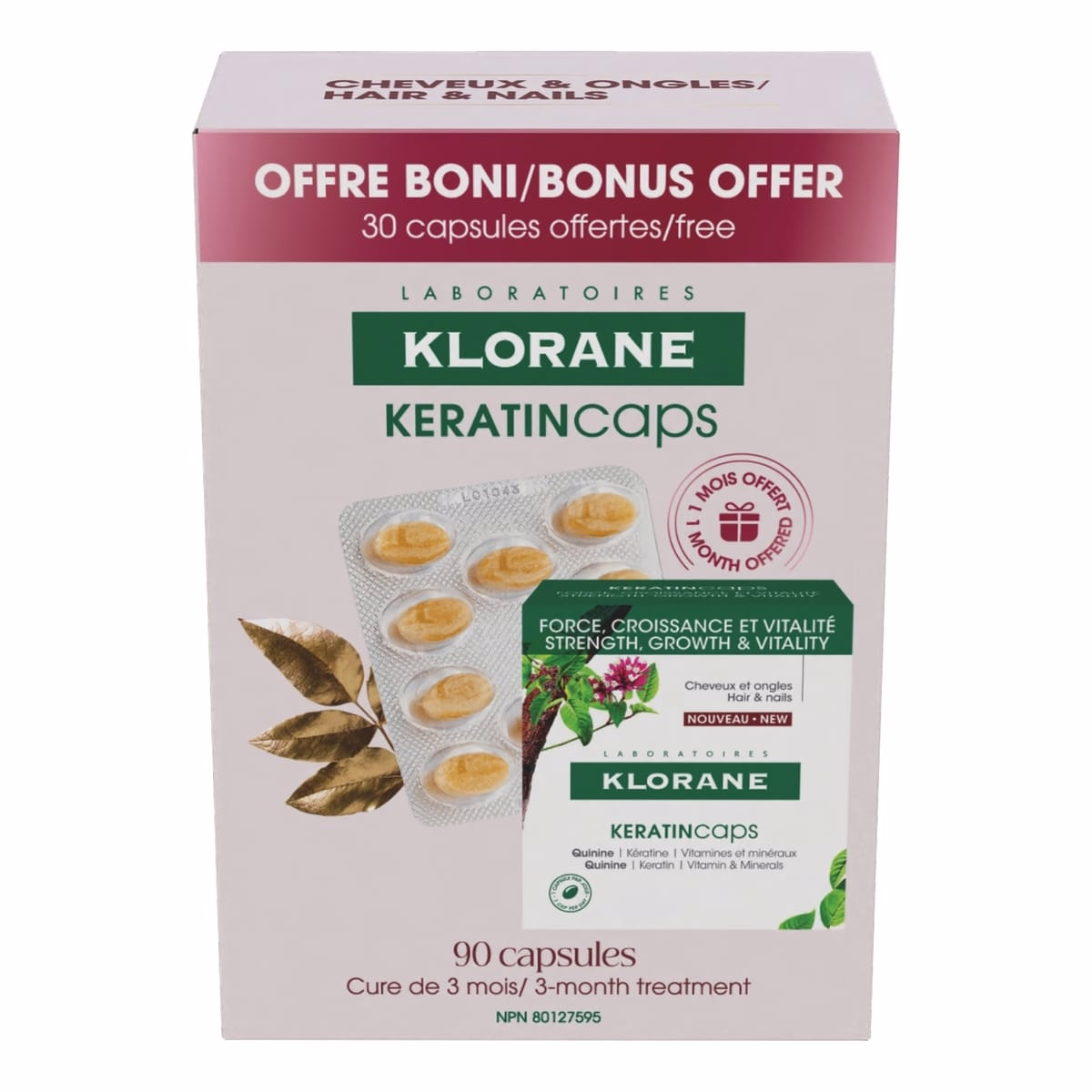 Bonus Offer- KeratinCaps Food supplements - ORGANIC Quinine