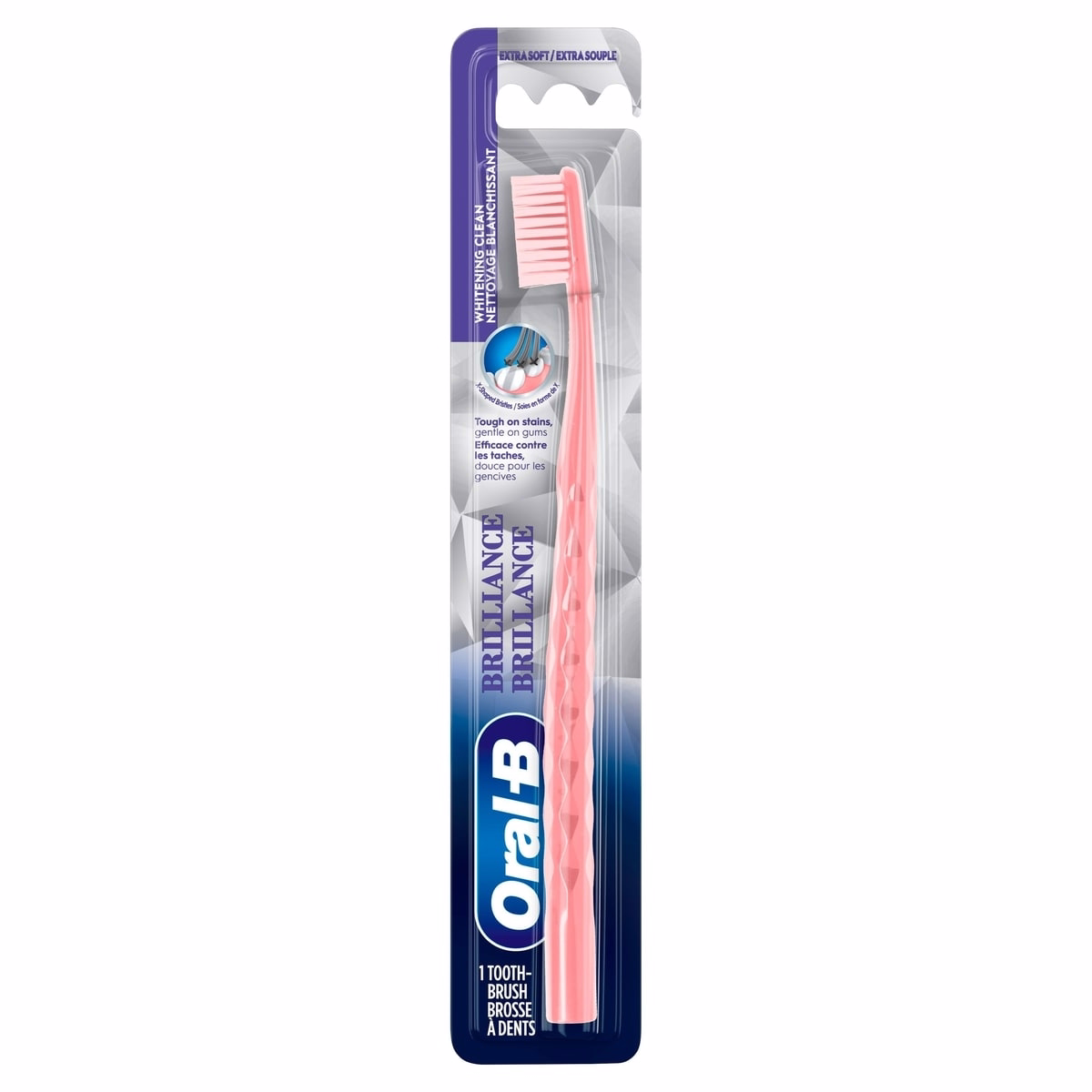 Brilliance Whitening Toothbrush, Extra Soft, Colors May Vary, 1 Count
