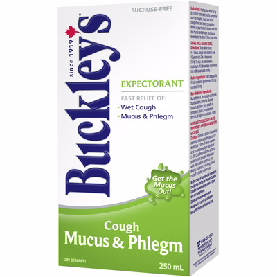 Buckleys Buckley's Mucus & Phlegm Expectorant Cough Syrup Sucrose-free 250ml 250.0 Ml