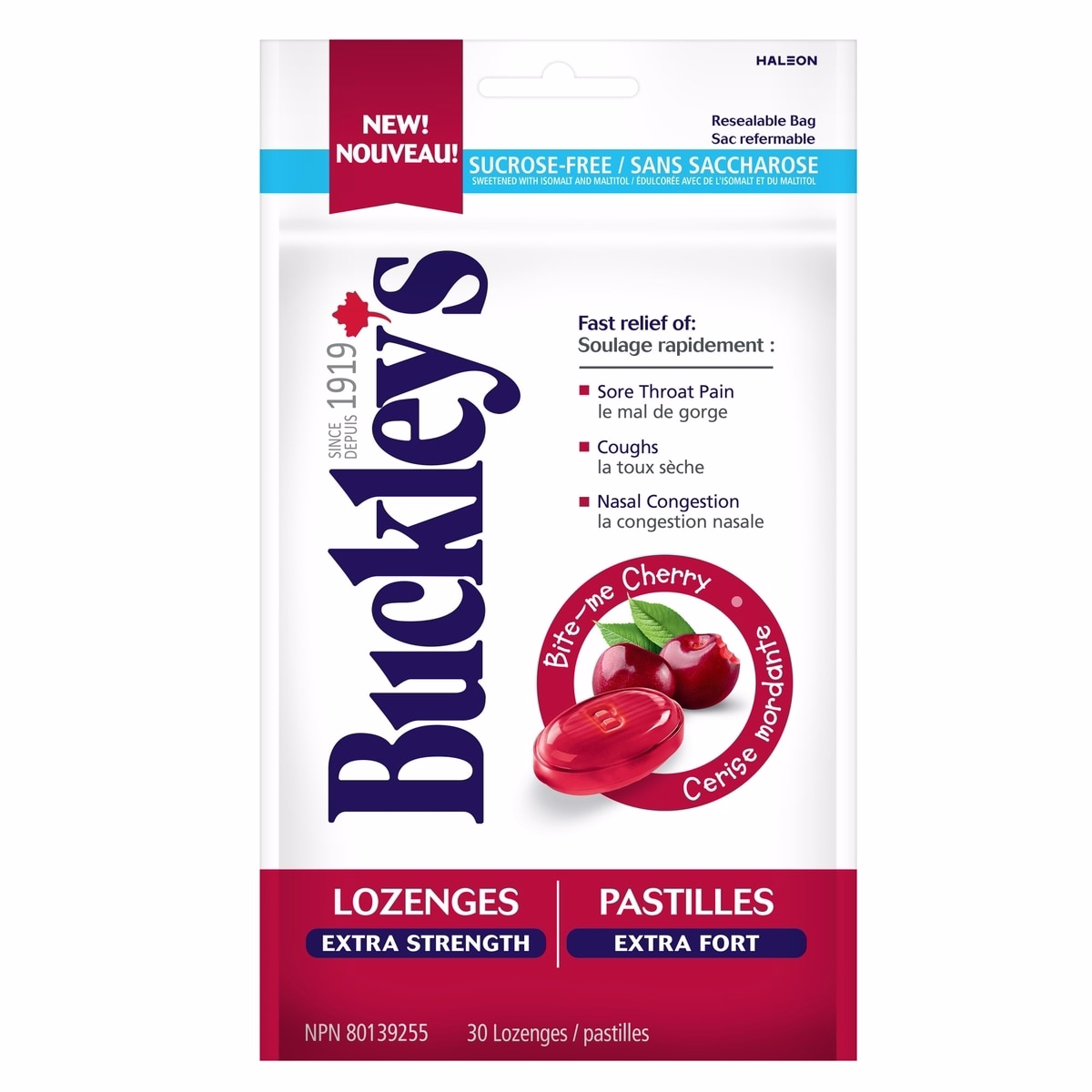 Buckley's Lozenges Extra Strength Bite-me Cherry