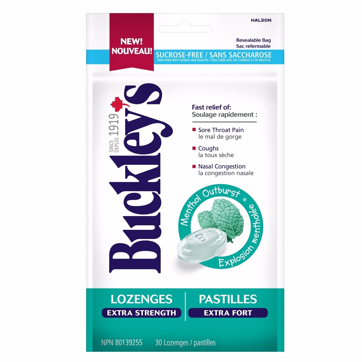 Buckley's Lozenges Extra Strength Menthol Outburst