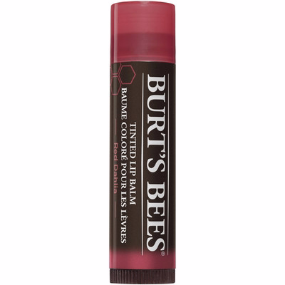 Burts Bees 100% 天然著色護唇膏 紅色大麗花，含乳木果油與植物蠟 - 1 支