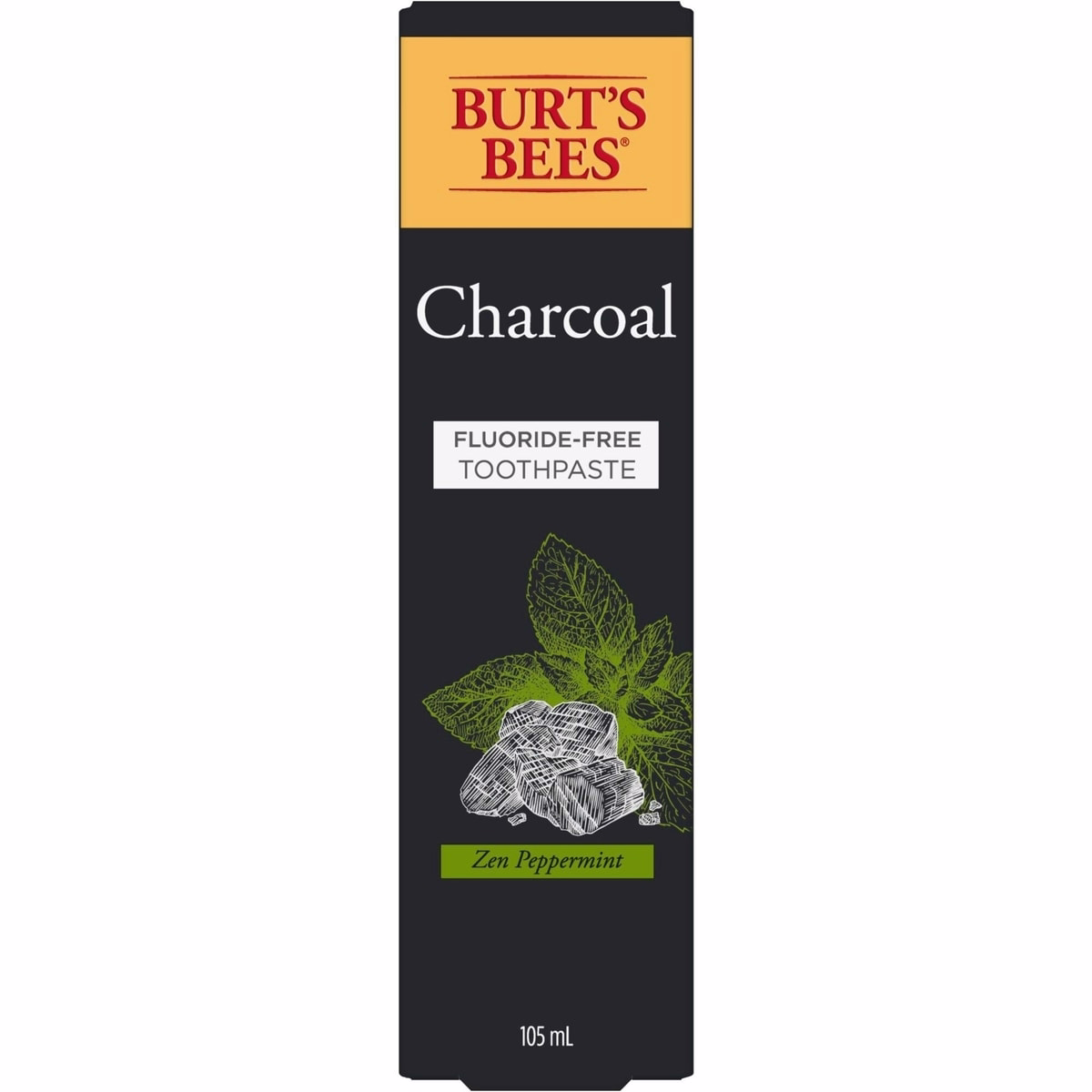 Burt’s Bees Dentifrice Sans Fluorure Charbon Zen Menthe