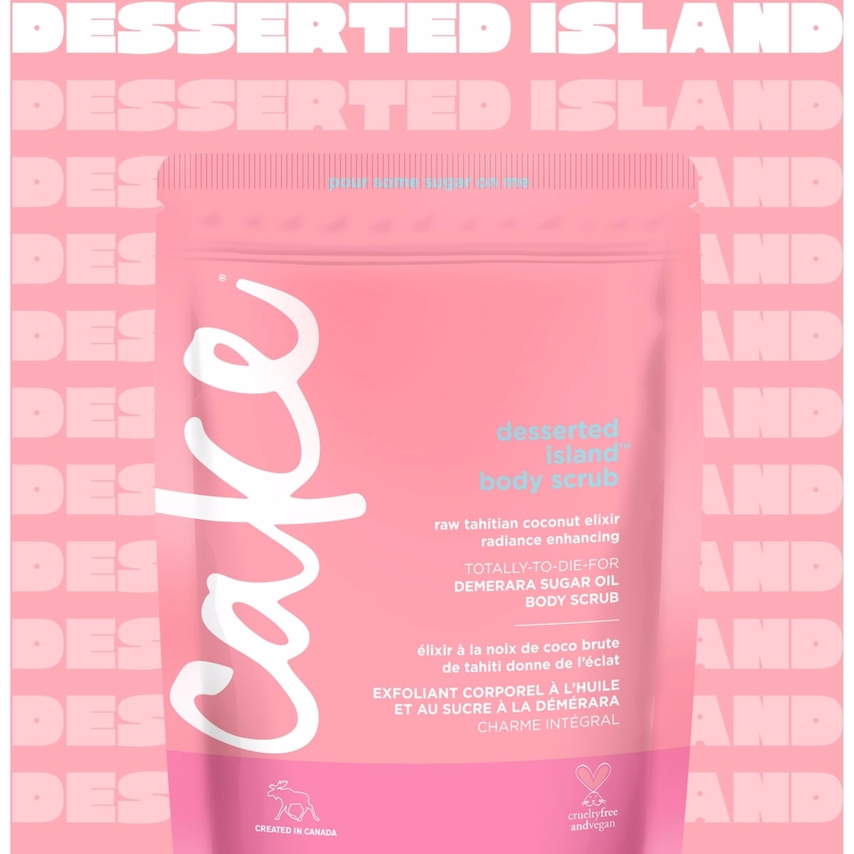 Cake Beauty Desserted Island Demerara Sugar-Oil 바디 스크럽