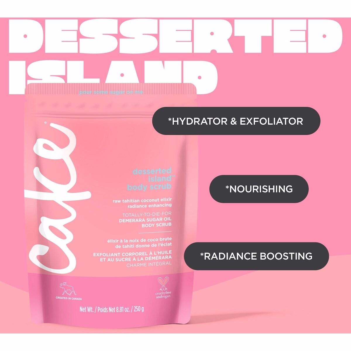 Cake Beauty Desserted Island Demerara Sugar-Oil Body Scrub Cake Beauty Desserted Island Demerara Sugar-Oil Body Scrub