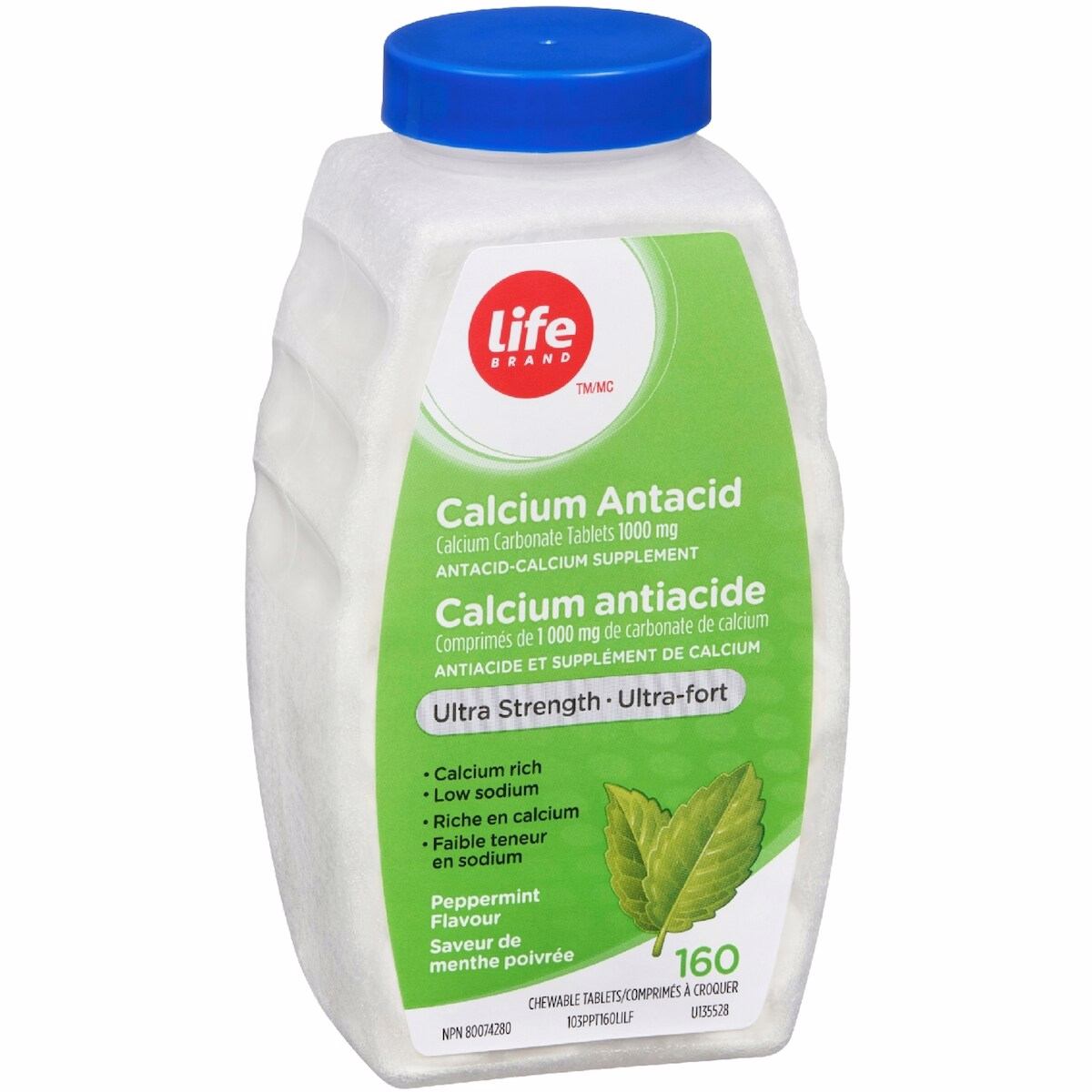 Calcium Antacid Ultra Strength Peppermint 160