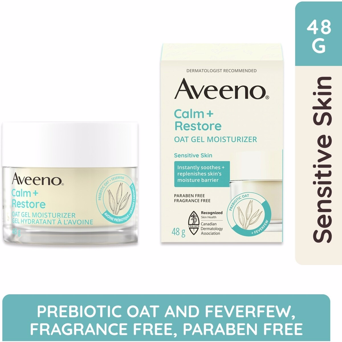 Calm + Restore Oat Gel Moisturizer for Sensitive Skin