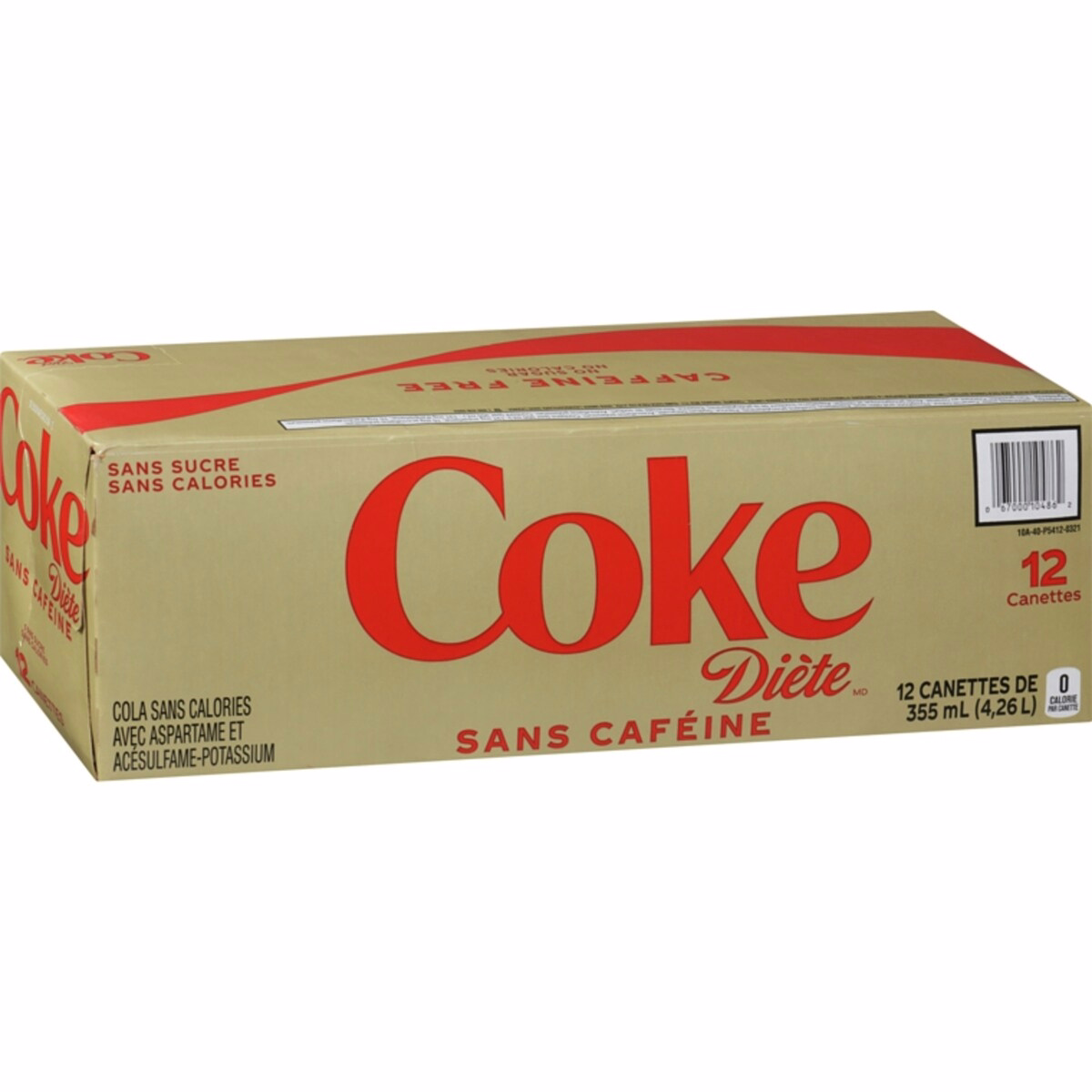 Calorie-Free Cola With Aspartame And Acesulfame-Potassium Caffeine Free