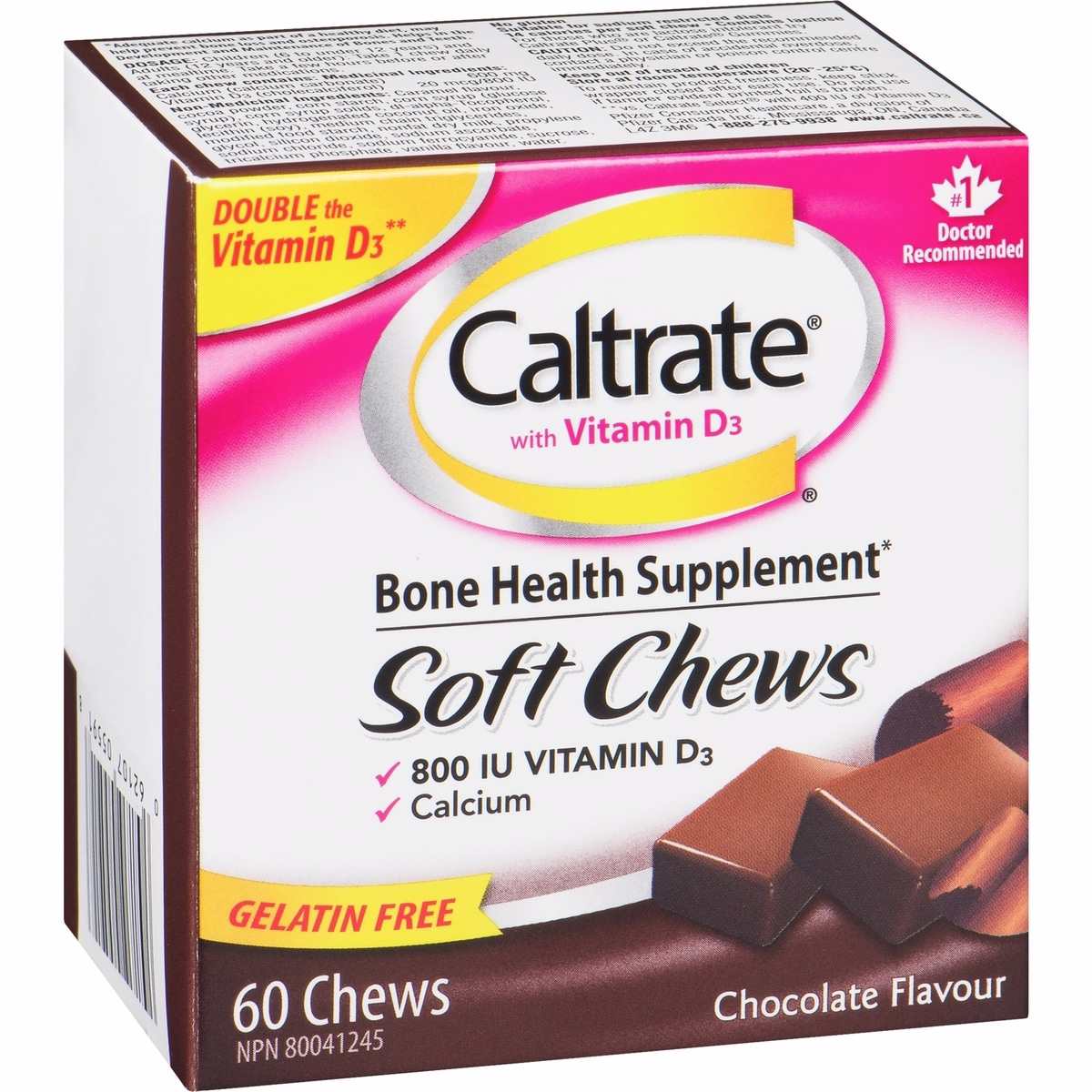 Caltrate Calcium & Vitamin D3 Bone Health Supplement Soft Chews, Chocolate, 60 Count Caltrate Calcium & Vitamin D3 Bone Health Supplement Soft Chews, Chocolate, 60 Count