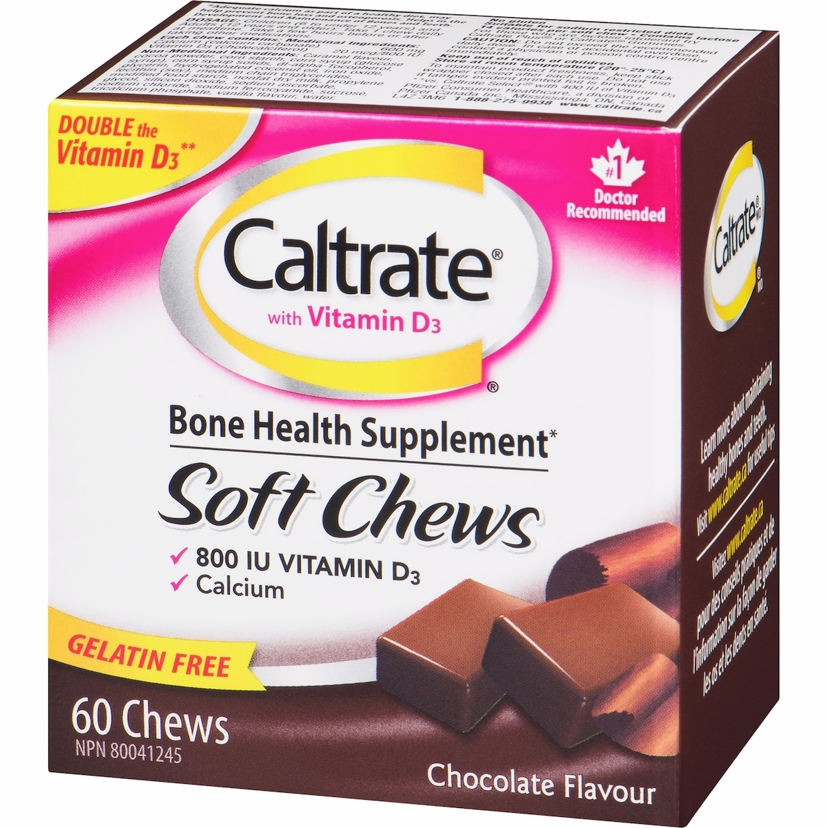 Caltrate Calcium & Vitamin D3 Bone Health Supplement Soft Chews, Chocolate, 60 Count Caltrate Calcium & Vitamin D3 Bone Health Supplement Soft Chews, Chocolate, 60 Count
