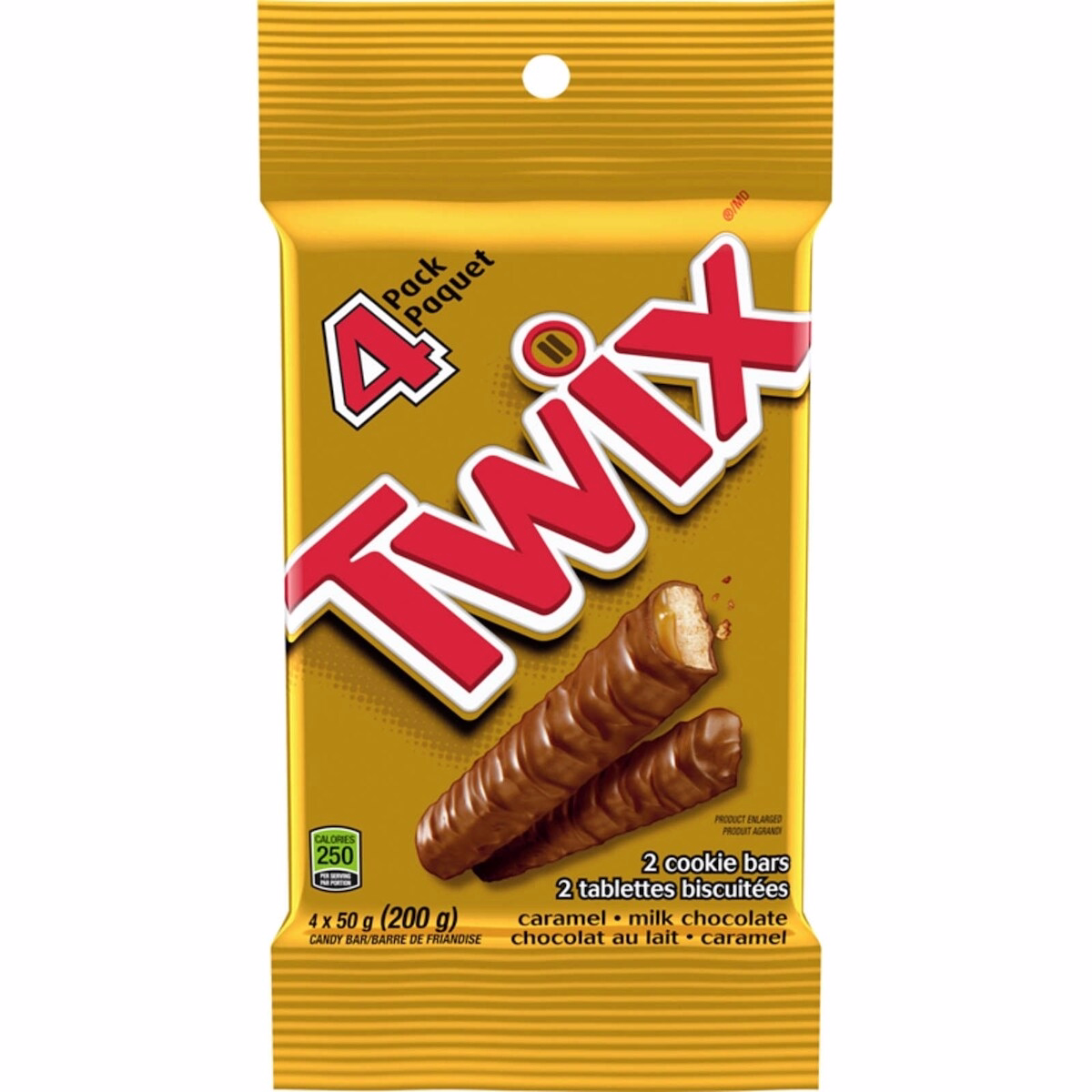 Caramel Cookie Chocolate Candy Bar, 4 Full Size Bars
