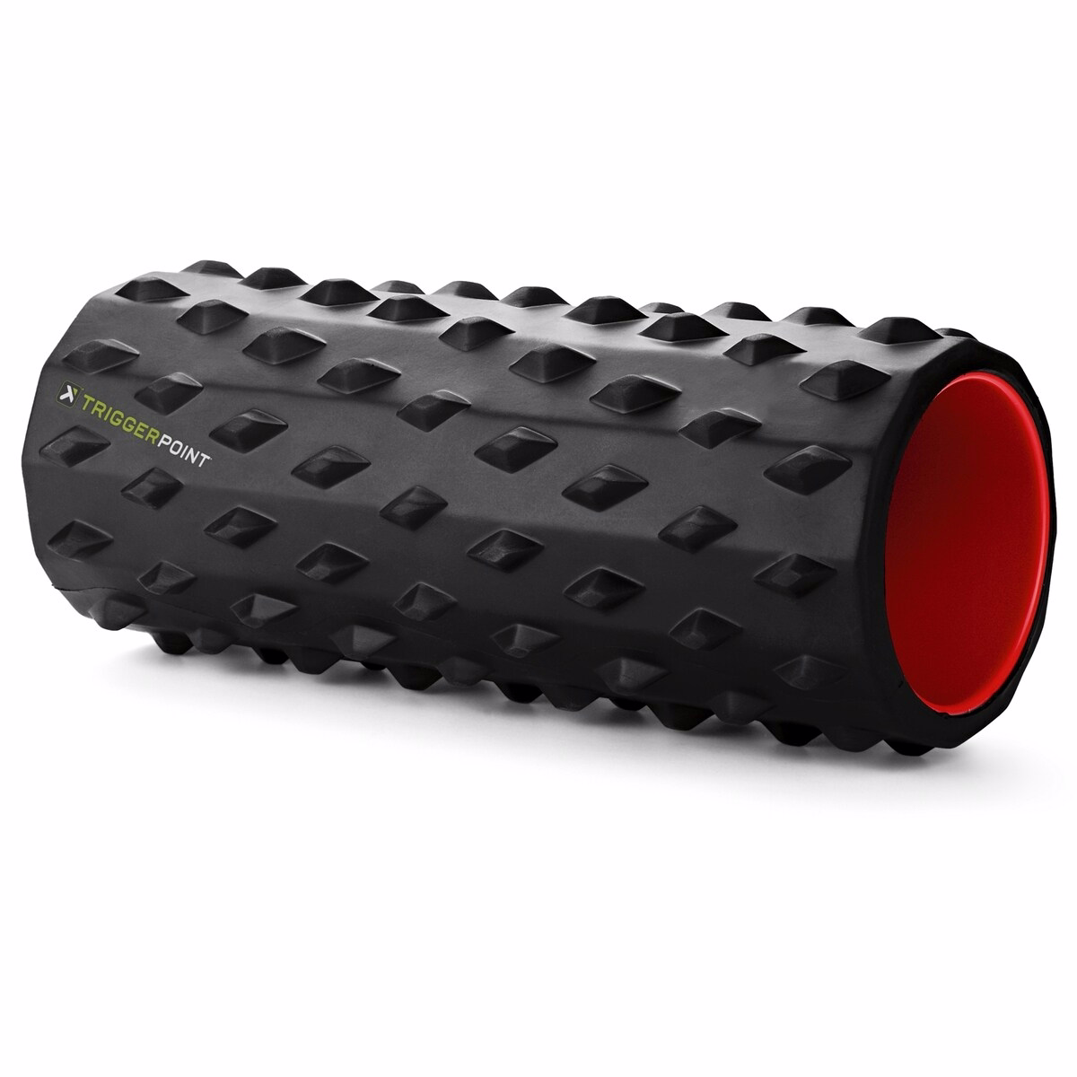 The TriggerPoint CARBON Foam Roller is a deep-tissue self-massage tool with extra firm, high-profile nodules. Measuring 26" x 5.5" and weighing 3.6 lbs, it helps release knots and improve range of motion, ideal for dense muscle tissue.