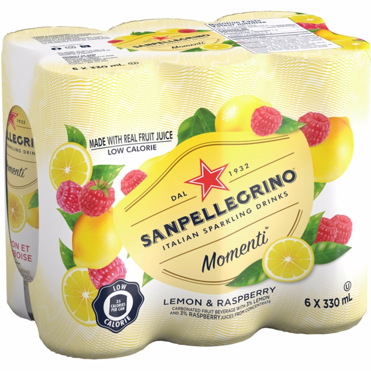 炭酸果汁飲料 レモンとラズベリー