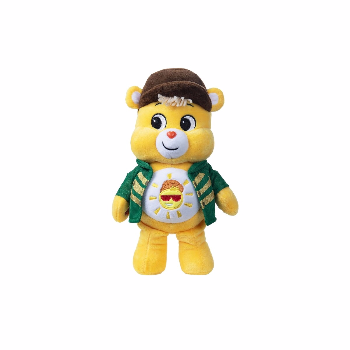 Care Bears x Wicked ファンサイズぬいぐるみ Funshine Bear が Scarecrow の姿