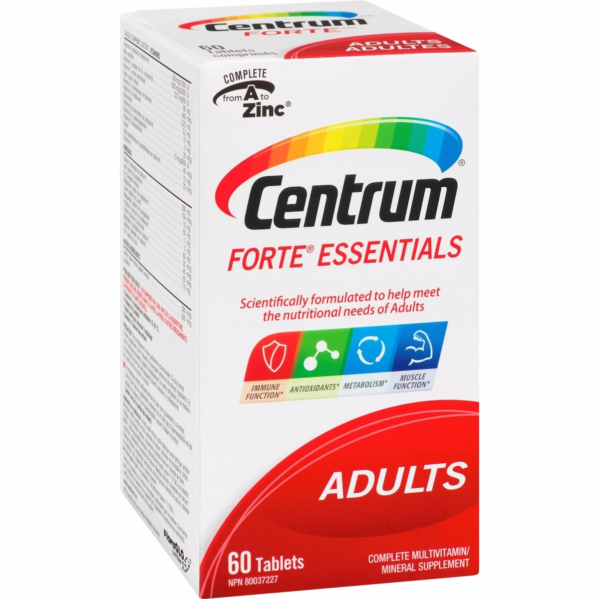 Centrum Forte Essentials Adult Multivitamin and Multimineral Supplement Tablets, 60 Count Centrum Forte Essentials Adult Multivitamin and Multimineral Supplement Tablets, 60 Count