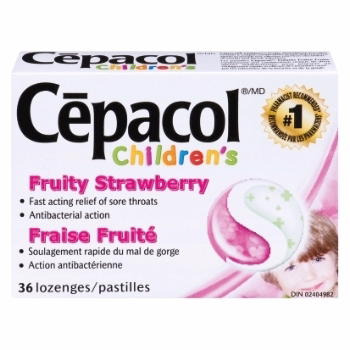 Cepacol Cepacol 어린이용 과일향 딸기 인후통 로젠지, 36정 Cepacol Cepacol 어린이용 과일향 딸기 인후통 로젠지, 36정