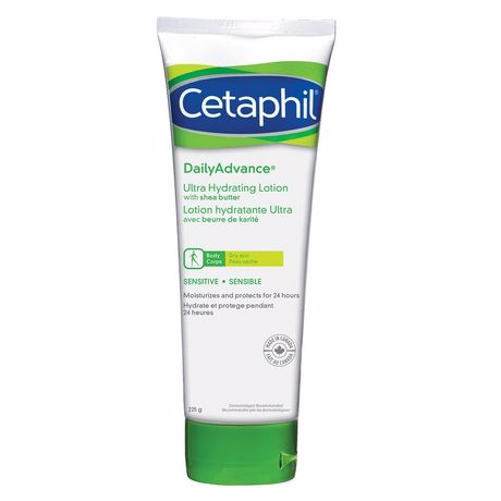 Cetaphil Daily Advance Lotion - Ultra Hydrating Body Lotion with Shea Butter for Dry and Sensitive Skin 225.0 G GREEN