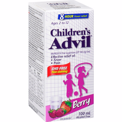 Children's Advil Suspension Dye-free Berry 100 Ml