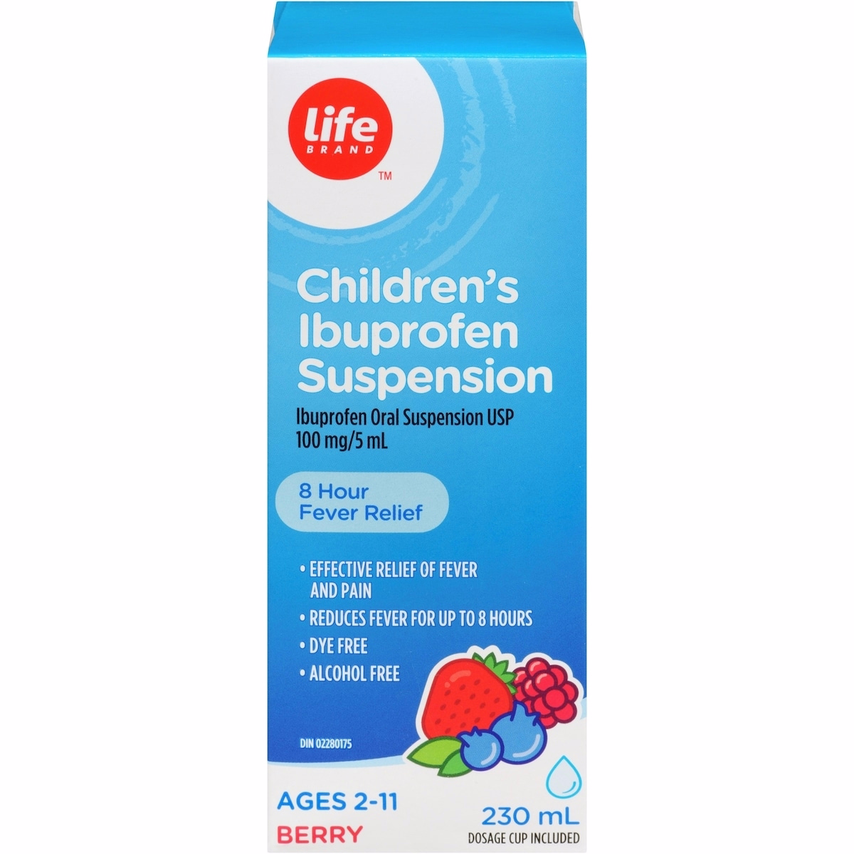Children’s Ibuprofen Suspension,
Ibuprofen Oral Suspension USP 100mg/5mL, Dye free