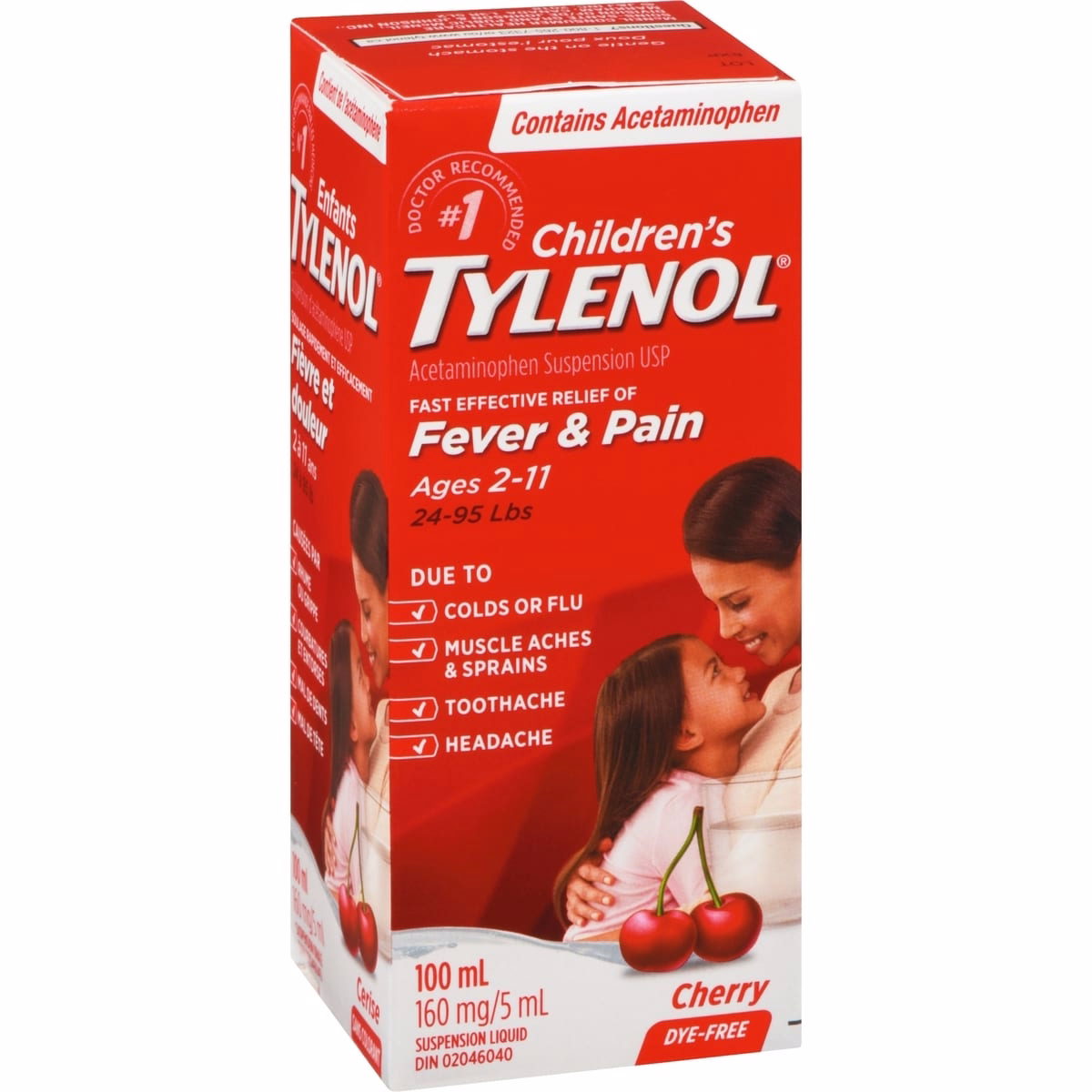 Children's Medicine, Fever & Pain, Dye-Free Cherry Liquid Children's Medicine, Fever & Pain, Dye-Free Cherry Liquid