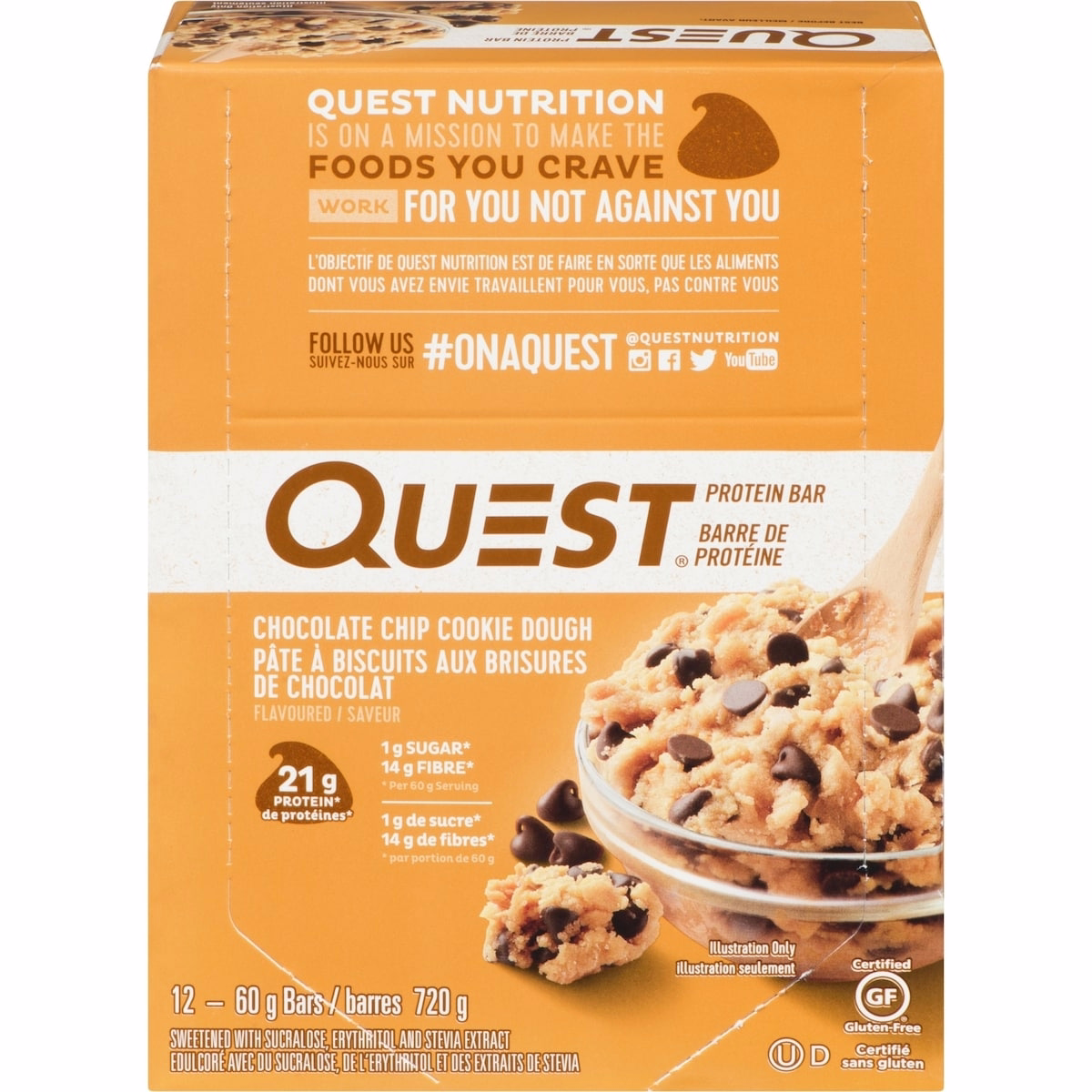 Chocolate Chip Cookie Dough 2.12oz -12ct