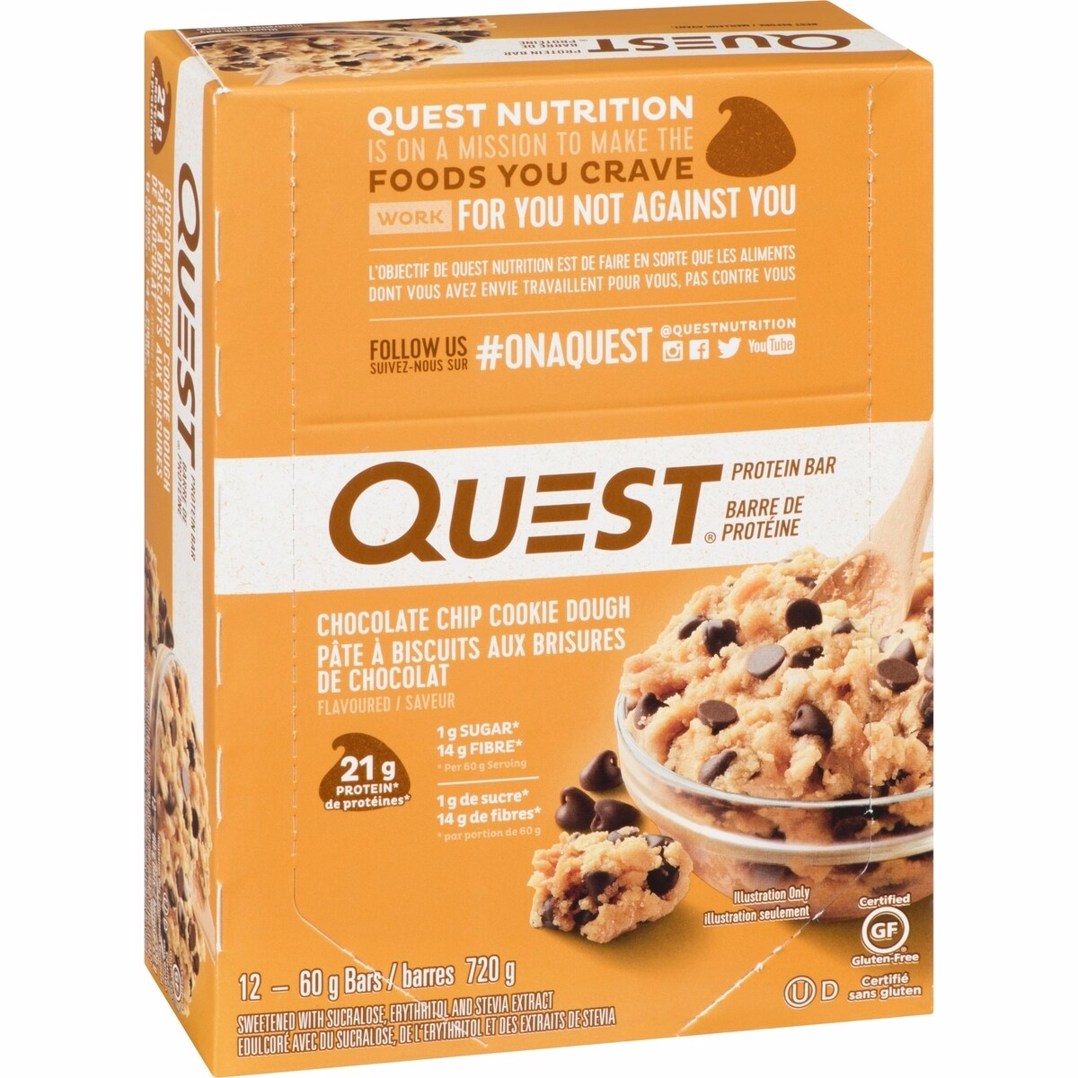 Chocolate Chip Cookie Dough 2.12oz -12ct