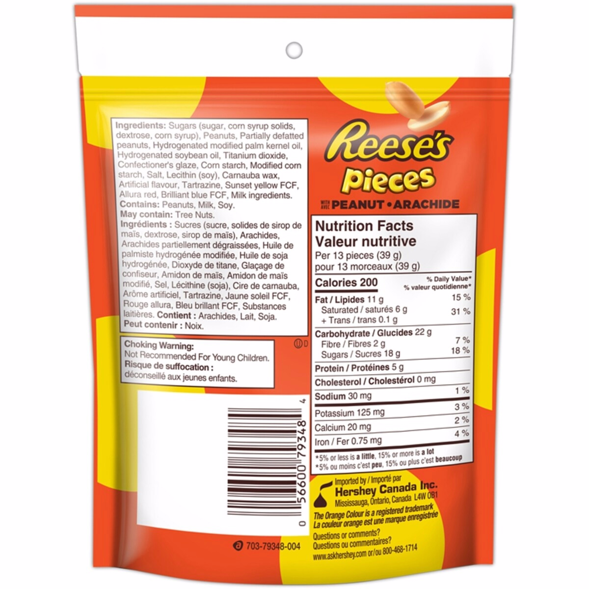 Chocolate, Reese  Pieces with Peanut Pouch