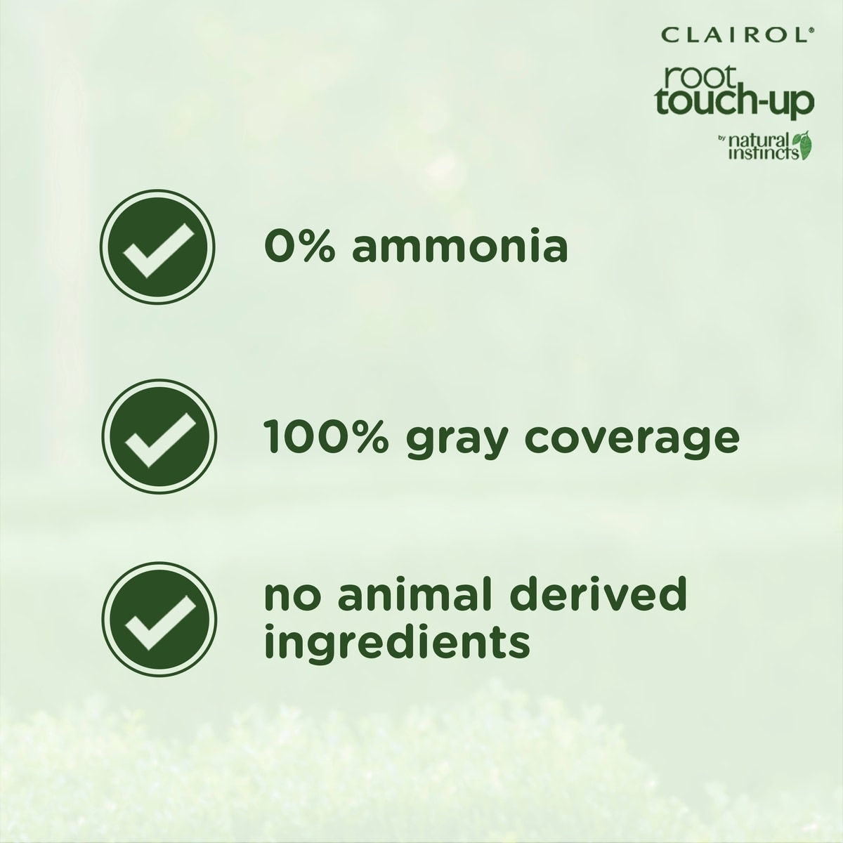 Clairol 根部補色 Natural Instincts 永久髮染，0% 氨水